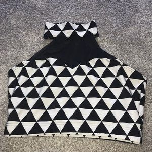 Checkered sports bra